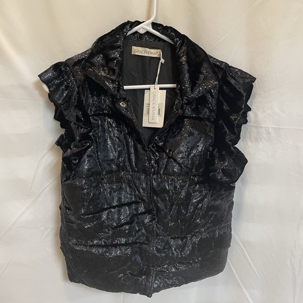 NWT! Emma & Grace Shimmering Vest Size Small